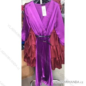 Elegant Long Sleeve Dress Women (S / M.ONE SIZE) ITALIAN FASHION IMM211302
