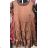 Dress Šaty saténové bez rukávů dámské (S/M ONE SIZE) ITALSKÁ MÓDA IMM211304 3/4-sleeve ladies pocket (uni sl) ITALIAN Fashion IM3181746