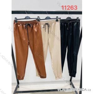Women's leatherette long pants (S / M ONE SIZE) ITALIAN FASHION IMM2111263