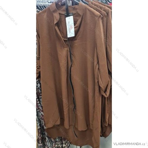 Blouse tunic elegant with belt long sleeve women (S / M ONE SIZE) ITALIAN FASHION IMM211393