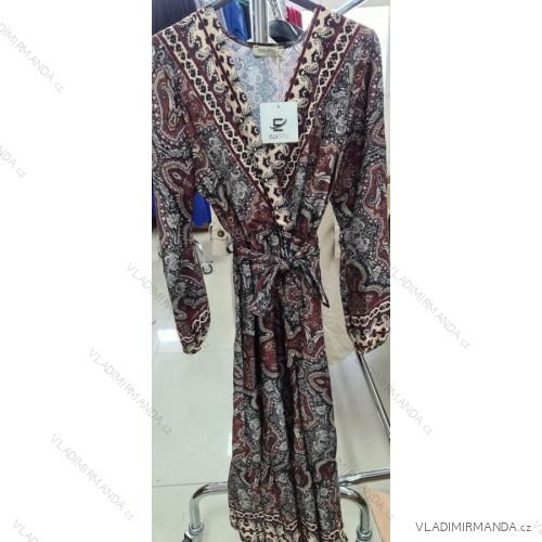 Elegant Long Sleeve Dress Women (S / M.ONE SIZE) ITALIAN FASHION IMM211302