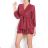 Elegant Long Sleeve Dress Women (S / M.ONE SIZE) ITALIAN FASHION IMM211302