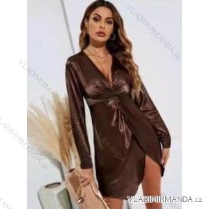 Elegant Long Sleeve Dress Women (S / M.ONE SIZE) ITALIAN FASHION IMM211302