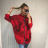 Mikina na zip s kapucí dámská nadrozměr (3XL/4XL ONE SIZE) ITALSKÁ MÓDA IM4212115