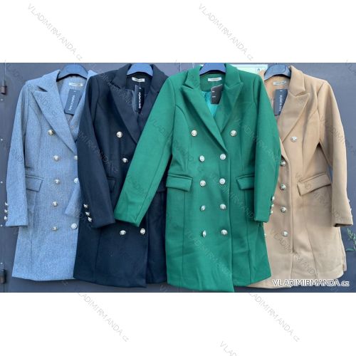 Kabát flaušový dámský (S/M ONE SIZE) ITALSKÁ MÓDA IMWM216643