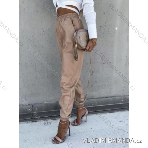 Women's eco-leather pants (S / M ONE SIZE) ITALIAN FASHION IMWA216574