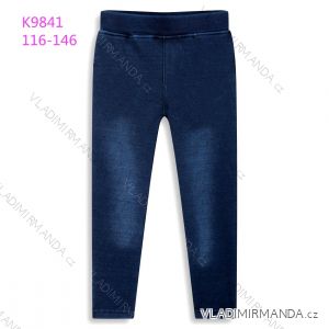 Jeans leggings insulated fur youth girl (116-146) KUGO K9841
