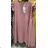 Dress with 3/4-sleeve ladies pocket (uni sl) ITALIAN Fashion IM3181746 S / M béžová