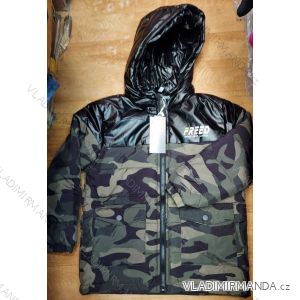 Bunda s kapucí na zip dorost chlapecká maskáč (134-164) TUZZY TURECKÁ MÓDA TM221061