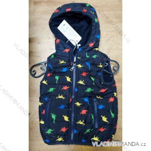 Zippered children's hooded vest for boys (1-5 years) TUZZY TURKISH FASHION TM221065