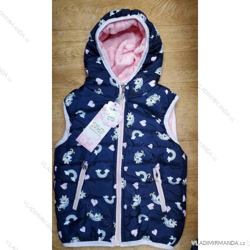 Zippered vest vest for children and girls (116-146) TUZZY TURKISH FASHION TM221066