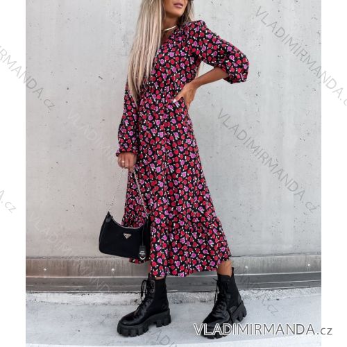 Women's Long Sleeve Dress (S / M ONE SIZE) ITALIAN FASHION IMWG216877