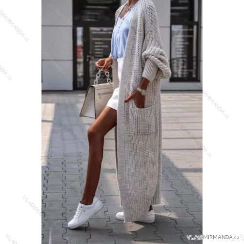 Cardigan knitted long sleeve women (S / M ONE SIZE) ITALIAN FASHION IMWA217055