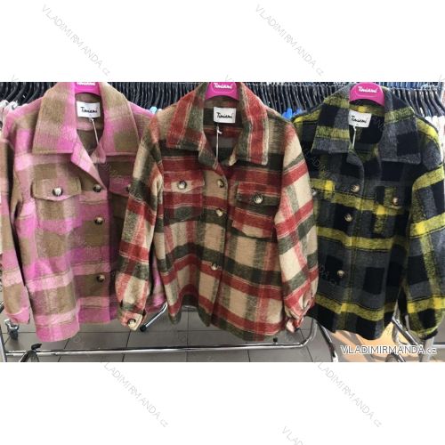 Women's button-down shirt jacket with buttons (S / M ONE SIZE) ITALIAN FASHION IMWD217059