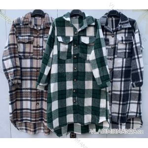 Women's long shirt shirt with buttons (S / M ONE SIZE) ITALIAN FASHION IMWM217065