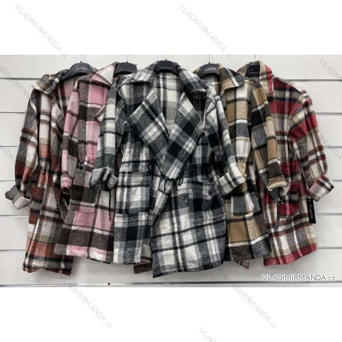 Women's long fleece coat (S / M ONE SIZE) ITALIAN FASHION IMWC217069