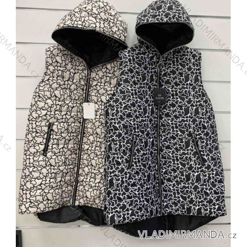 Women's hooded vest (S / M ONE SIZE) ITALIAN FASHION IMWA216604