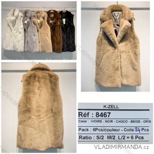 Women's fur vest (SL) K-ZELL MODA KZE2184467