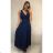 Women's Long Gown Dress Elegant Glitter Ball Gown (UNI S / M) ITALIAN FASHION IMM21954