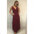 Women's Long Gown Dress Elegant Glitter Ball Gown (UNI S / M) ITALIAN FASHION IMM21954