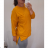 T-shirt - tunic short sleeve women's oversized (uni L-2XL) ITALIAN FASHION IMS20006 yellow