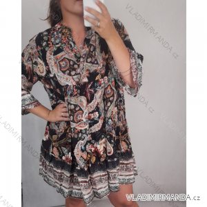 Shirt Dress Oversize Long Sleeve Women's Oversized (XL / 2XL ONE SIZE) ITALIAN FASHION IMS21300