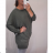 Tričko tunika dlouhý rukáv dámská nadrozměr (XL/2XL ONE SIZE) ITALSKá MóDA IM721305