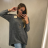 Women's Long Sleeve Extended Sweater (XL / 2XL ONE SIZE) ITALIAN FASHION IM4211584