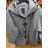 Kabát flaušový beránek s kapucí dámský (M/L ONE SIZE) ITALSKá MóDA IM321564