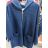 Kabát flaušový beránek s kapucí dámský (M/L ONE SIZE) ITALSKá MóDA IM321564
