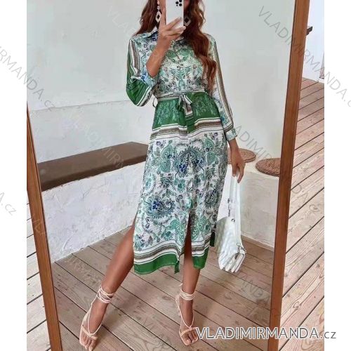 Elegant Long Sleeve Women's Dress (S / M ONE SIZE) ITALIAN FASHION IMR21424