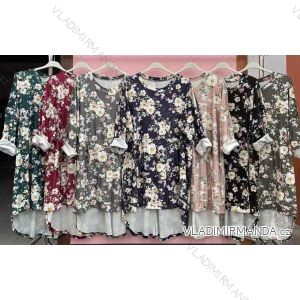 Long Sleeve Dress with Pendant Women's Oversized (3XL / 4XL ONE SIZE) ITALIAN FASHION IMWQ2115022