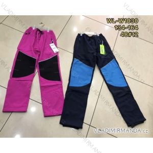 Softshell pants insulated with fleece teen girls and boys (134-164) ACTIVE SPORT ACT21WL-W1030