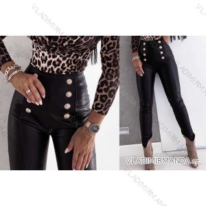 Women's long leatherette pants (S-XL) ITALIAN FASHION IMWM217275