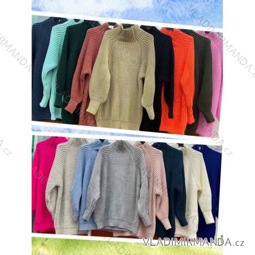 Women's Long Sleeve Sweater (S / M ONE SIZE) ITALIAN FASHION IMWA216590