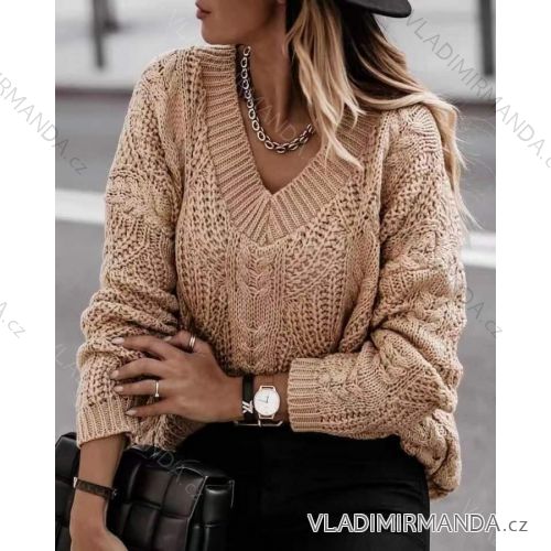 Women's warm long sleeve sweater (S / M ONE SIZE) ITALIAN FASHION IMWE217330