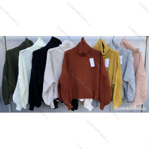 Women's Long Sleeve Sweater (S / M ONE SIZE) ITALIAN FASHION IMWA216590