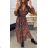 Women's Elegant Long Sleeve Dress (S / M ONE SIZE) ITALIAN FASHION IMWM217234