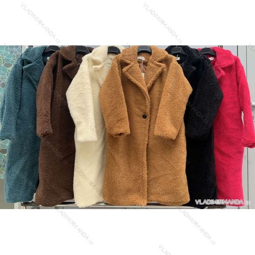 Women's long flannel jacket long sleeve (S / M ONE SIZE) ITALIAN FASHION IMWM217228