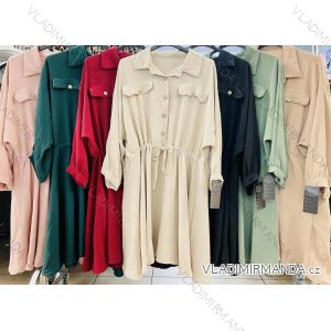 Women's Long Shirt Long Sleeve Dress (S / M ONE SIZE) ITALIAN FASHION IMWA217236