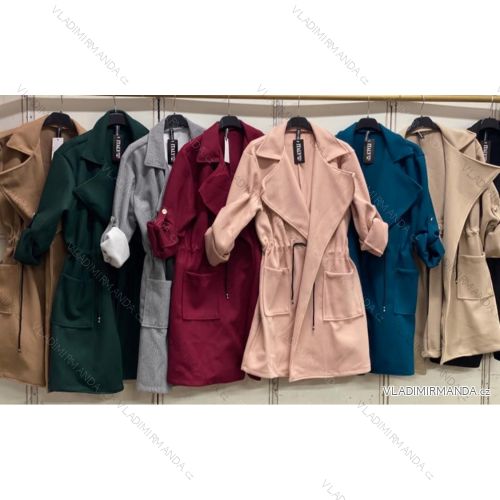 Kabát flaušový dámský (S/M/L ONE SIZE) ITALSKá MODA IMC21941
