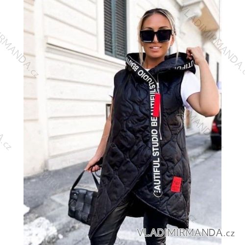 Women's hooded vest (S / M ONE SIZE) ITALIAN FASHION IMM211536