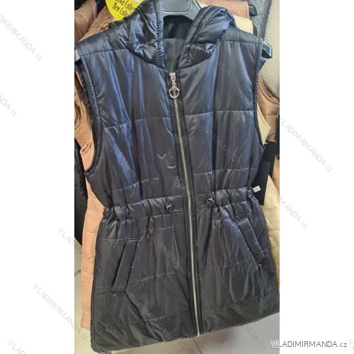 Vesta s kapucí dámská (S/M one size) ITALSKÁ MÓDA IMM211536