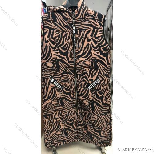 Vesta s kapucí dámská (S/M one size) ITALSKÁ MÓDA IMM211536