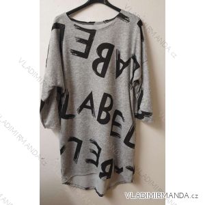 Šaty dlouhý rukáv dámské (2XL/3XL ONE SIZE) ITALSKá MóDA MA821114