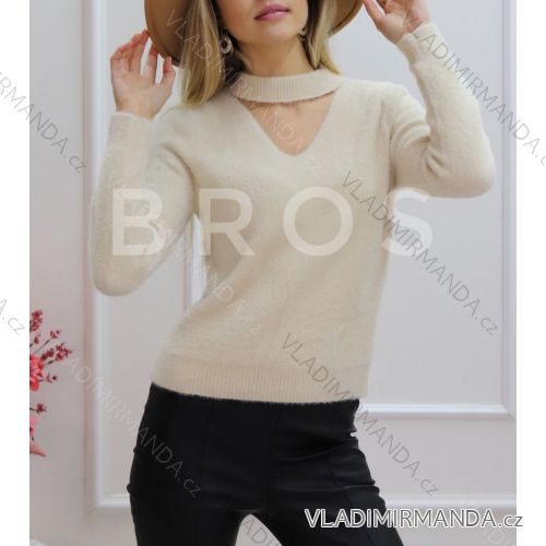 Blouse long sleeve with ruffles women (UNI S / L) ITALIAN FASHION IMK20159