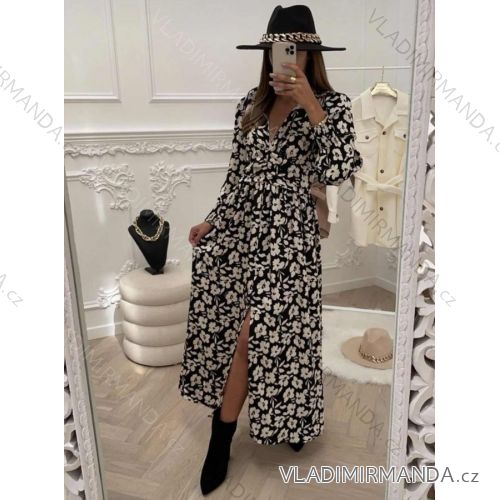 Women's Long Sleeve Dress (S / M ONE SIZE) ITALIAN FASHION IMWG216877