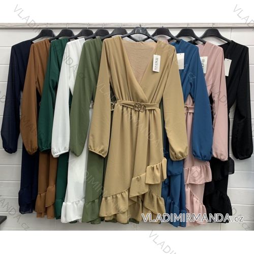 Dress with 3/4-sleeve ladies pocket (uni sl) ITALIAN Fashion IM3181746