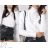 Blouse long sleeve with ruffles women (UNI S / L) ITALIAN FASHION IMK20159