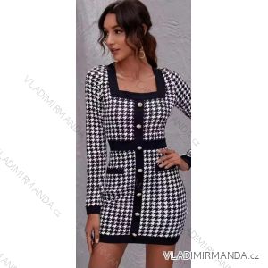 Women's Elegant Long Sleeve Dress (S / M ONE SIZE) ITALIAN FASHION IMWE217368